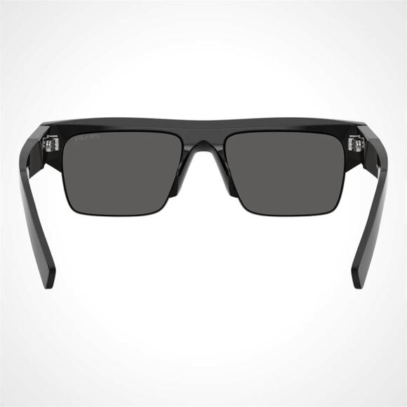 Prada PR 09ZS 1AB5S0 54 Sunglasses | Bassol Optic United States New PRADA Sunglasses Black Square Letter Logo Mens 55-18-145mm